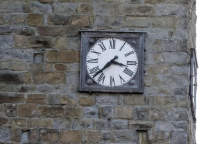 A clock stopped on the time of the earthquake in Amatrice, central Italy, where a 6.1 earthquake struck just after 3:30 a.m., Wednesday, Aug. 24, 2016. The quake was felt across a broad section of central Italy, including the capital Rome where people in homes in the historic center felt a long swaying followed by aftershocks. ANSA/ MASSIMO PERCOSSI